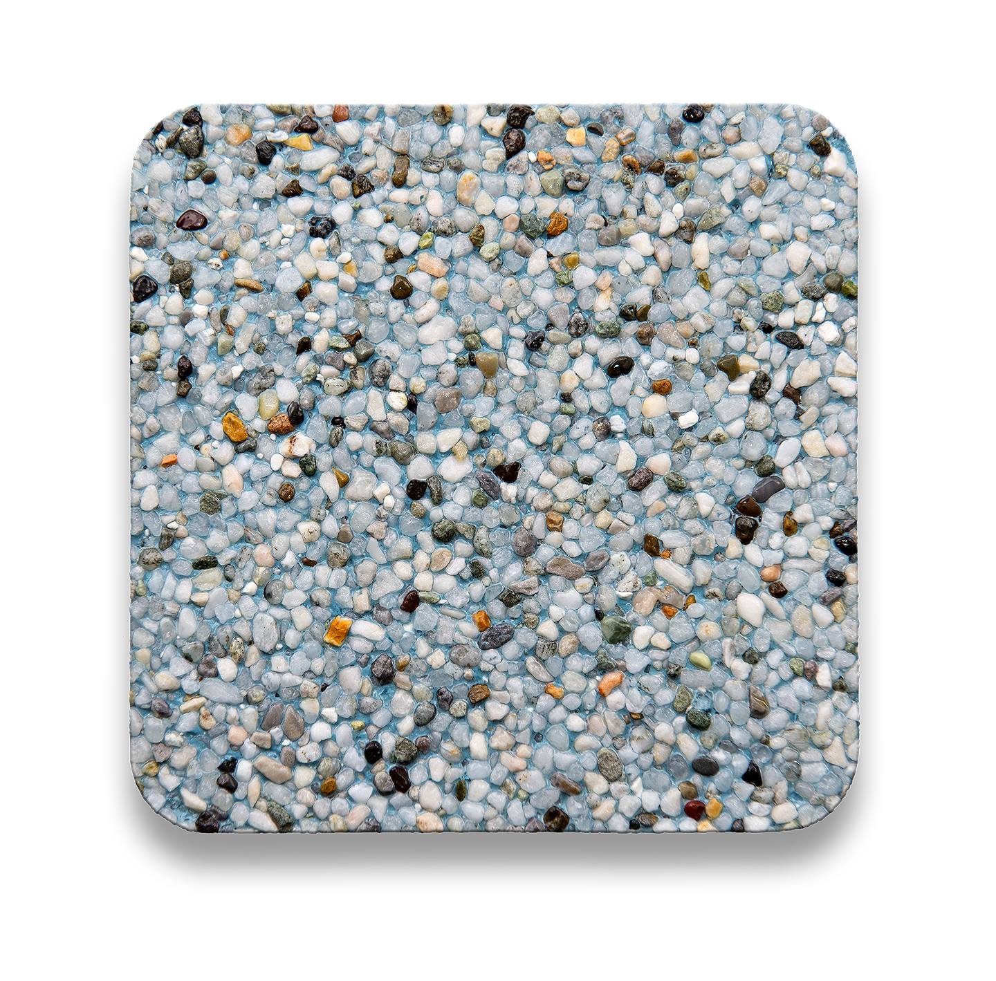 Blue Lagoon PebbleTec — texture swatch detail